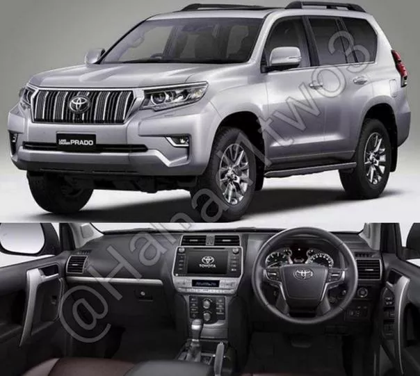 Exterior and interior of the 2018 Toyota Land Cruiser Prado 