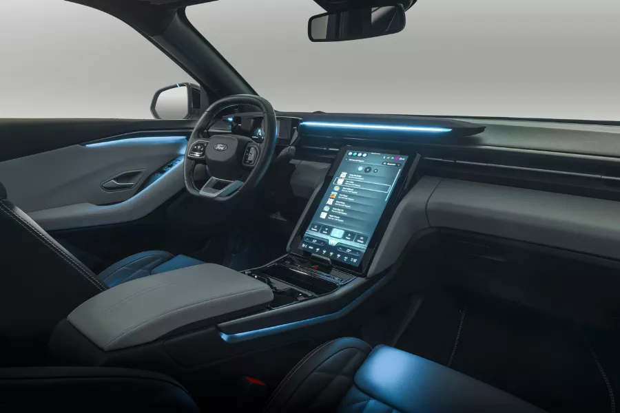 Explorer EV's front cabin