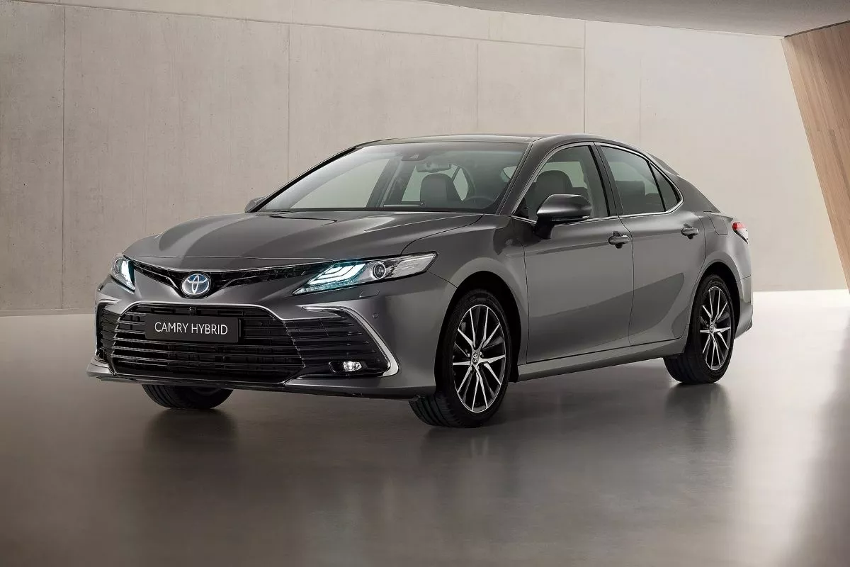 A picture of the Euro-spec 2021 Toyota Camry Hybrid