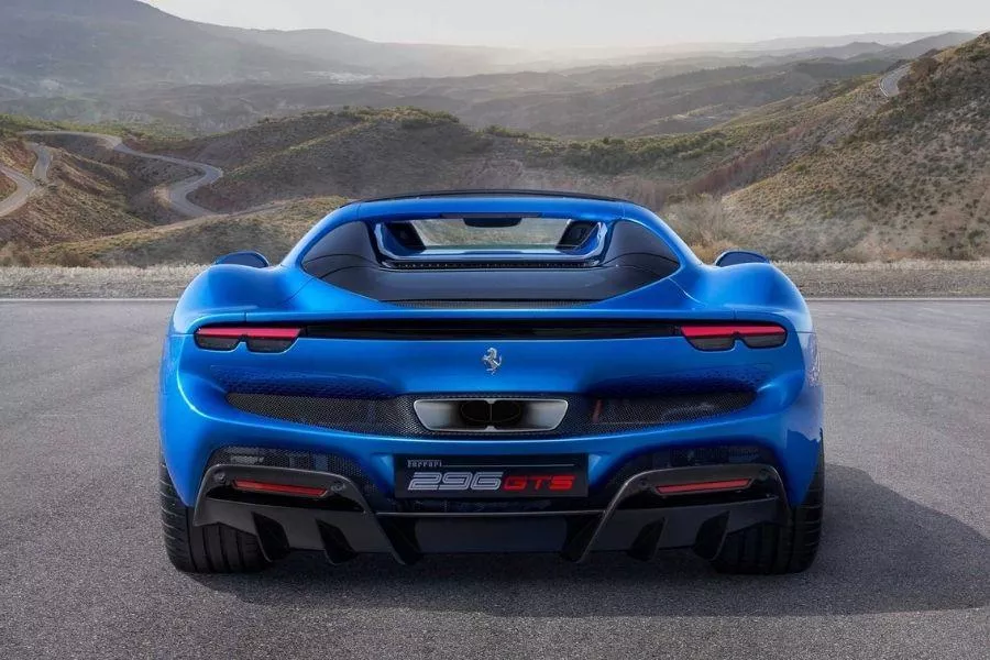 Ferrari 296 GTS rear view