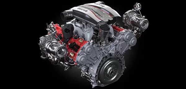 Ferrari 488 Pista Spider engine