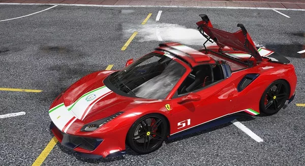 Ferrari 488 Pista Spider features