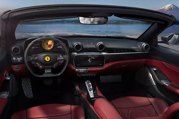 A picture of the interior of the Portofino M.