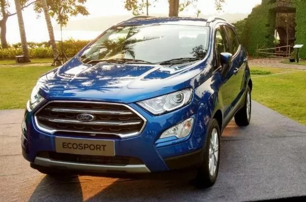 India-spec Ford EcoSport 2018 facelift angular front