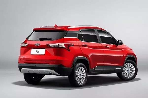 A picture of the EcoSport's rear