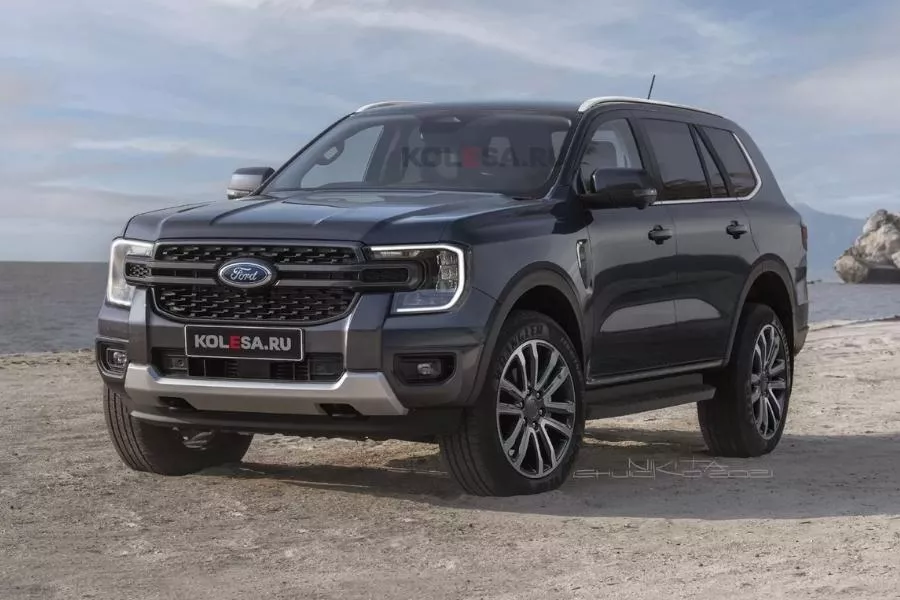 Ford Everest front view