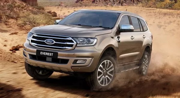 Ford Everest 2019 facelift angular front