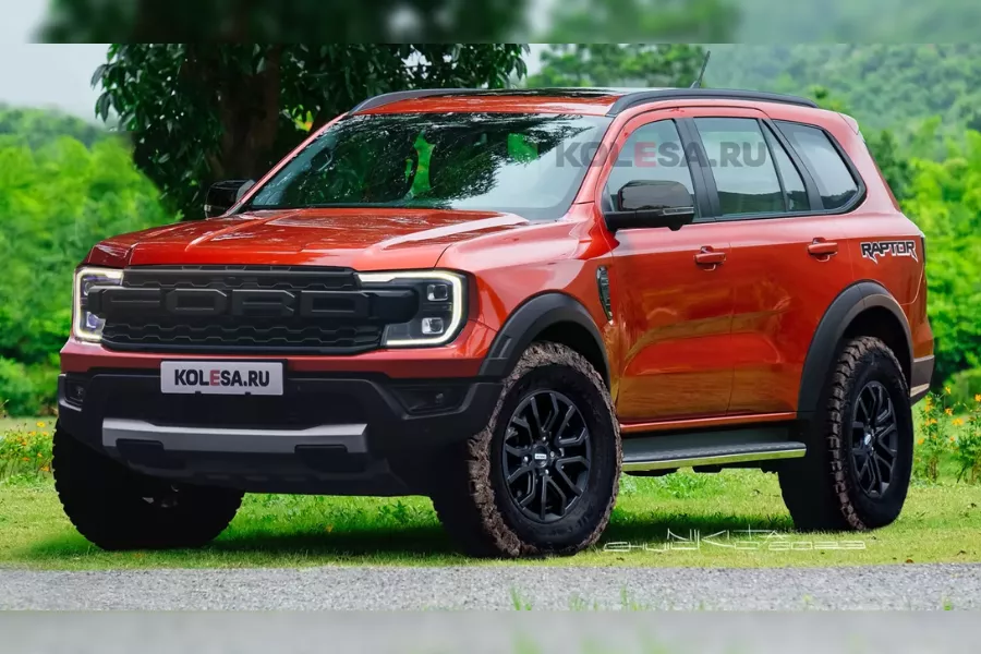 Ford Everest Raptor front view