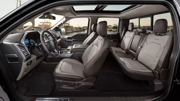 interior of the Ford F-150 2019 Limited trim