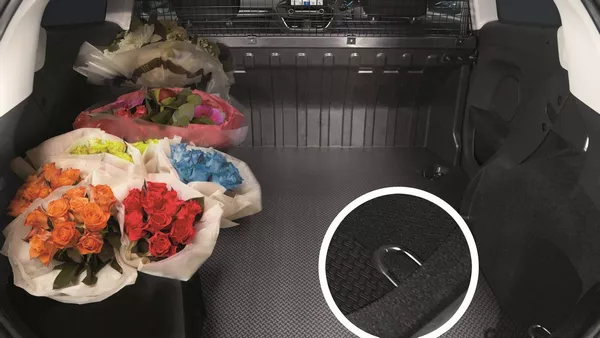 The carfo space of the Ford Fiesta Sport Van