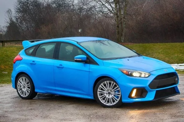 A Ford Focus in a parking space