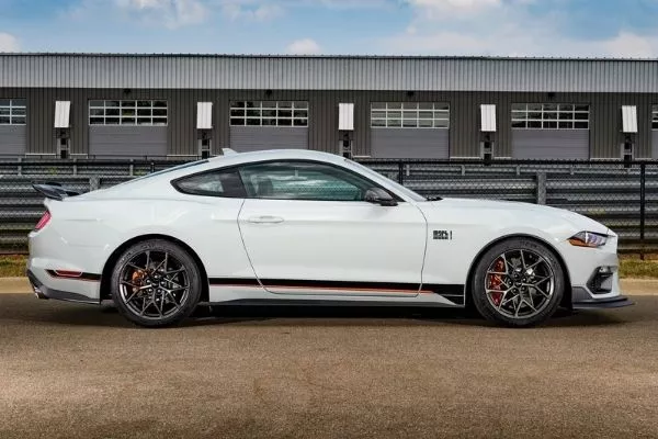 2021 Ford Mustang Mach 1 side view