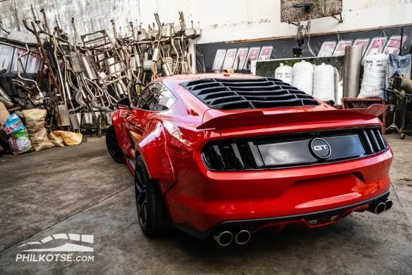 Ford Mustang GT in garage