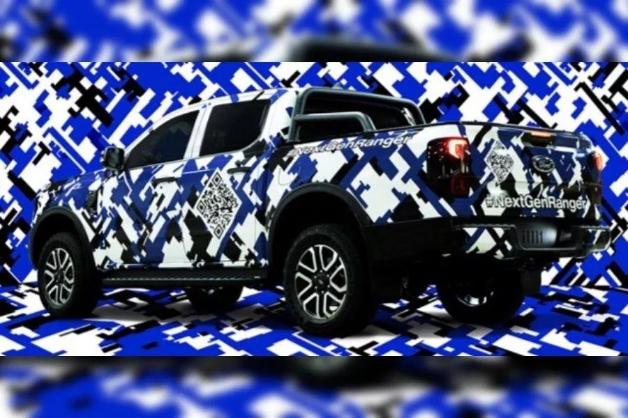 Next-gen Ford Ranger camouflage