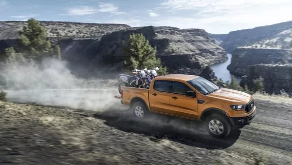 Ford Ranger 2019 on the road