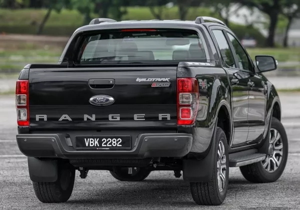 the rear of the Ford Ranger 2.2L WildTrak