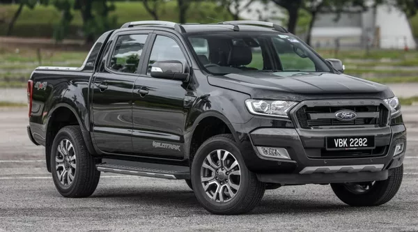 The angular front of the Ford Ranger 2.2L WildTrak