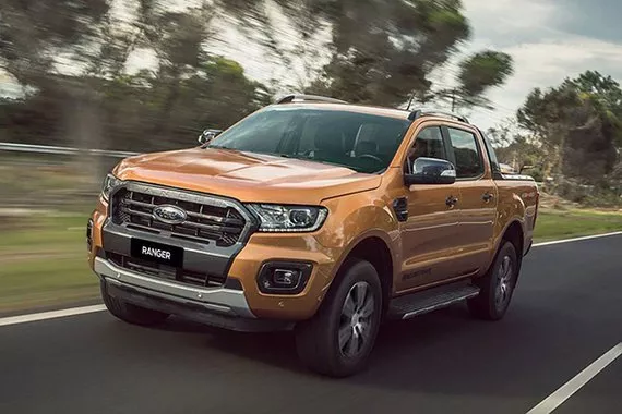 2020 Ford Ranger Wildtrak front profile shot