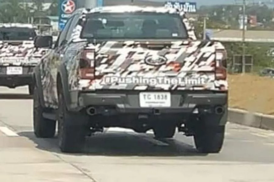 Ford Ranger Raptor rear view