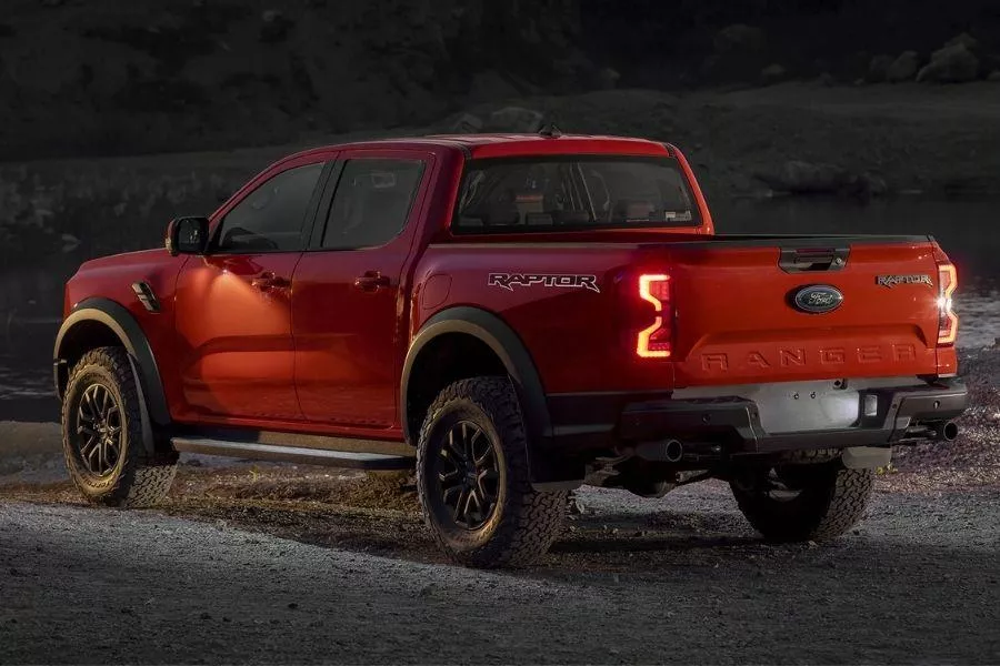Ford Ranger Raptor rear view