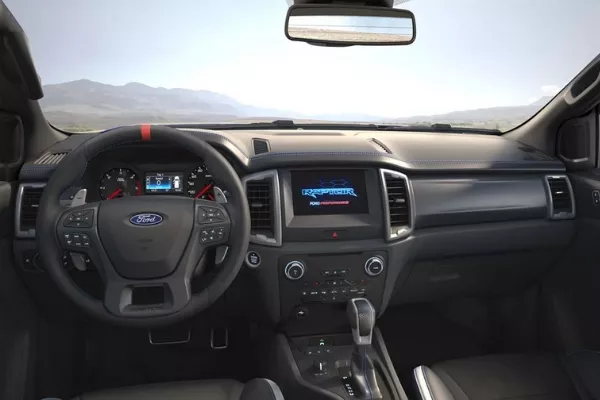 The infotainment system of the Raptor