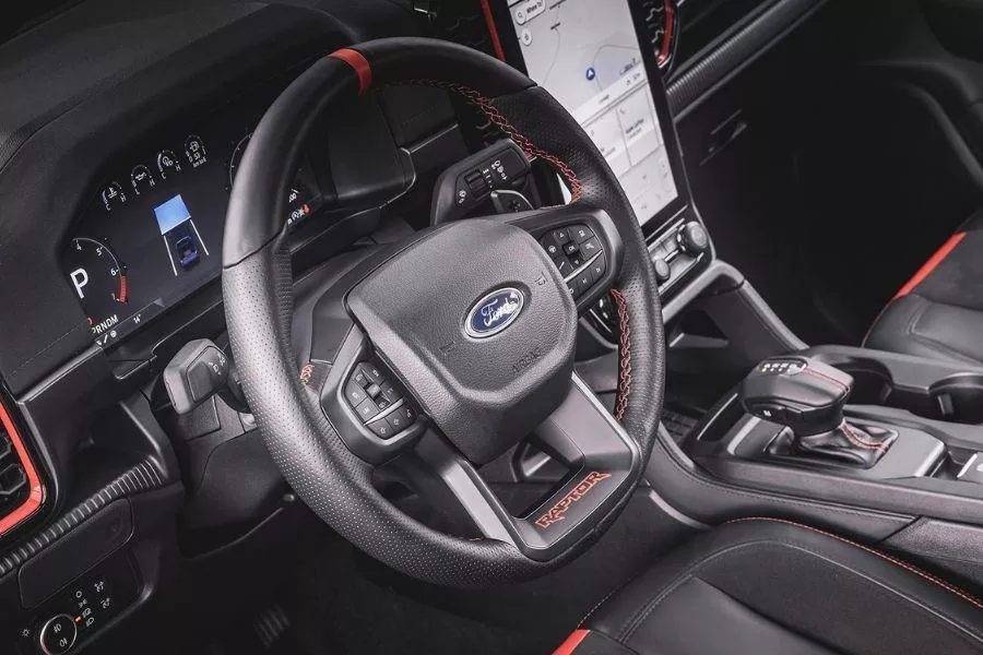 Ford Ranger Raptor interior view