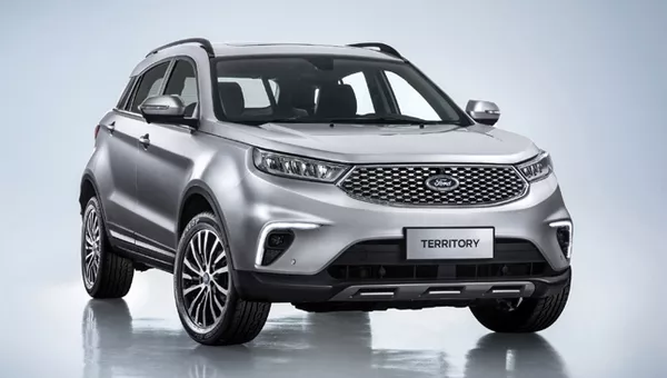 angular front of the Ford Territory 2019