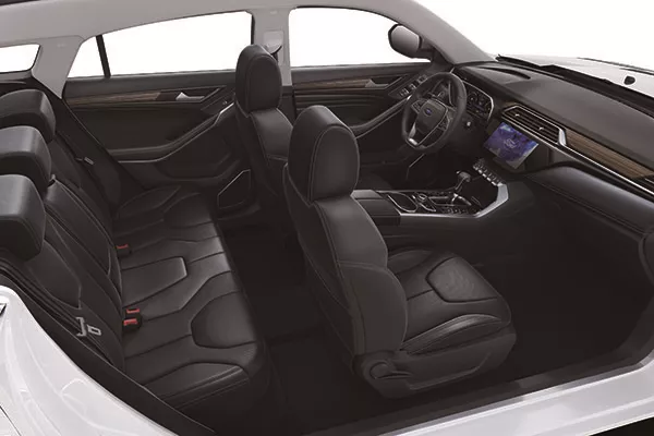 A picture of a cutout showing the interior of the Territory