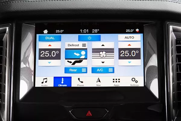 Ford Everest 2019 dashboard