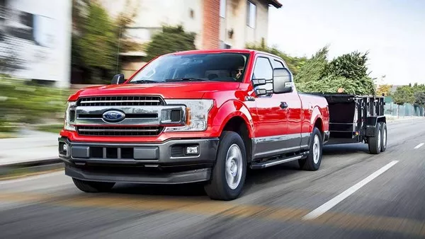 The pickup is rated to have best-in-class towing and payload capacity Ford F-150 2018 diesel towing