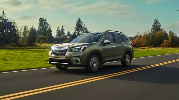 Subaru Forester 2019 on the road