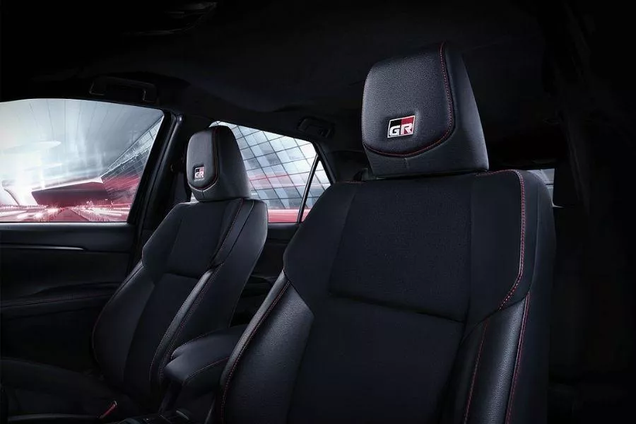 A picture of the Fortuner GR Sport's seats