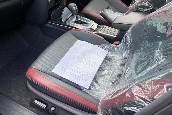 A picture of the interior of the Fortuner Legender