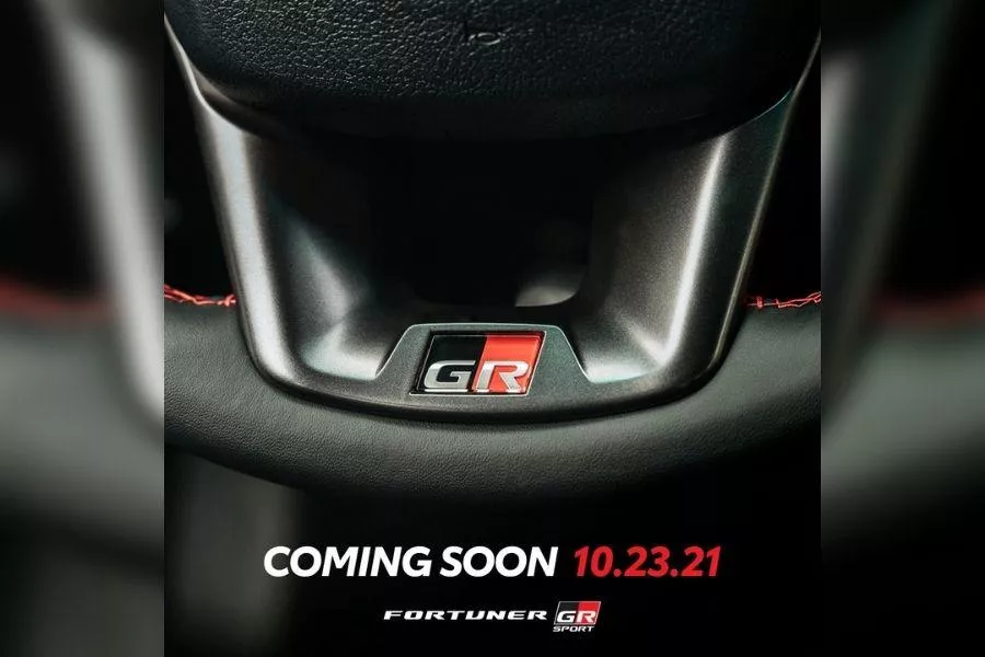 A picture of the Toyota Fortuner Sport teaser on the Toyota PH facebook page