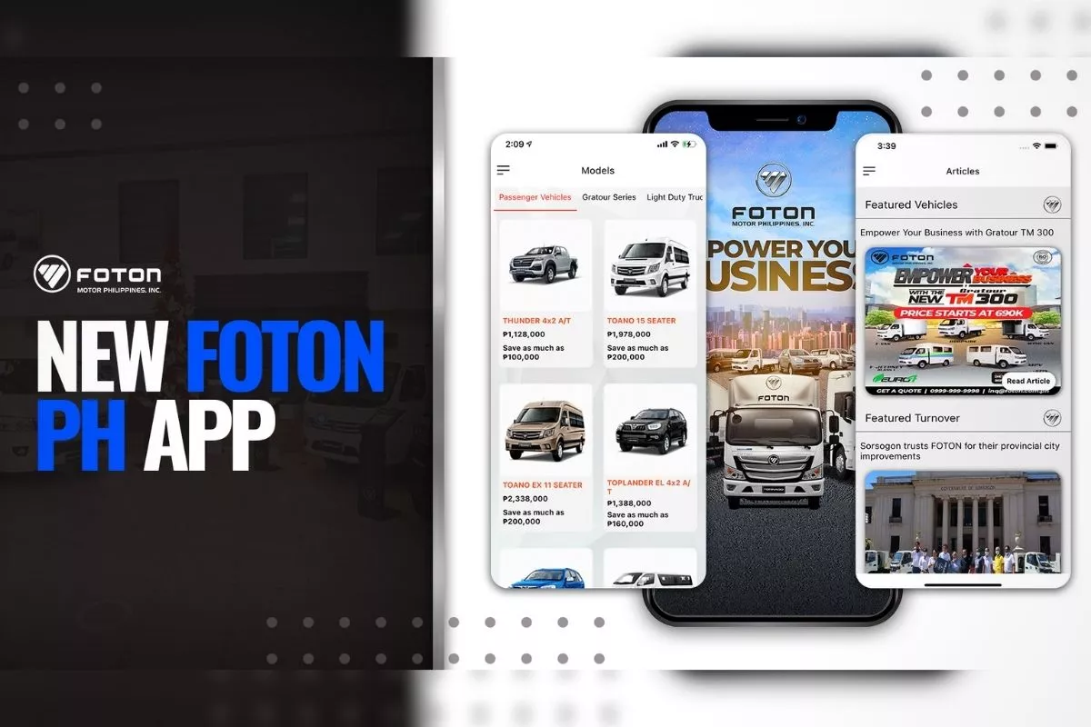 Foton new app from improved virtual customer experience