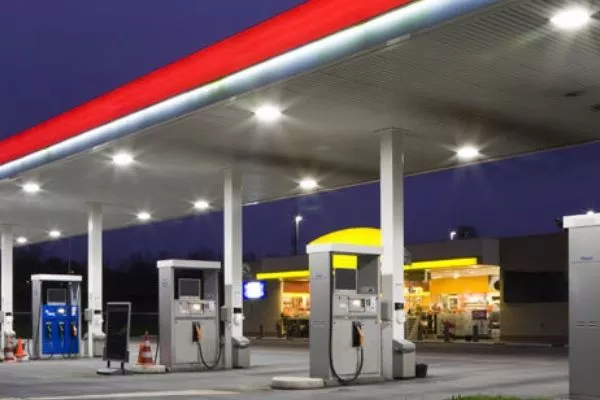 A gas station