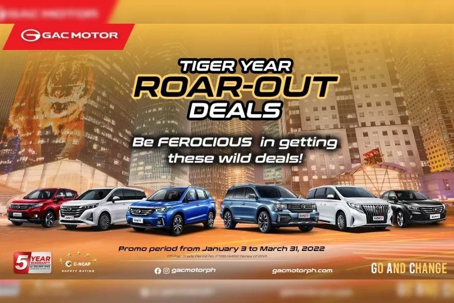 GAC Motor Philippines Roar Out Deals for 2022