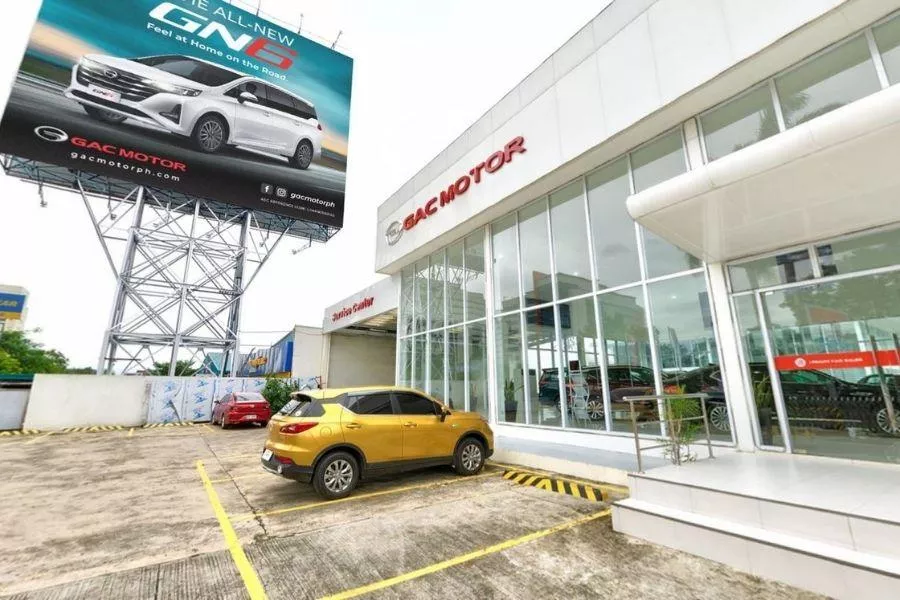 A picture of the GAC Motor flagship dealership