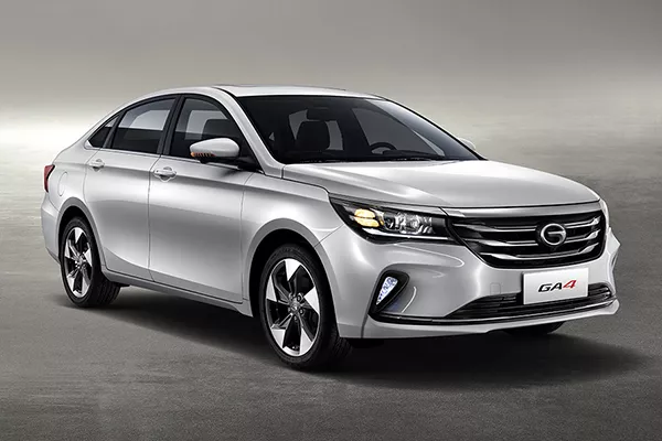 A picture of the GAC GA4's front end