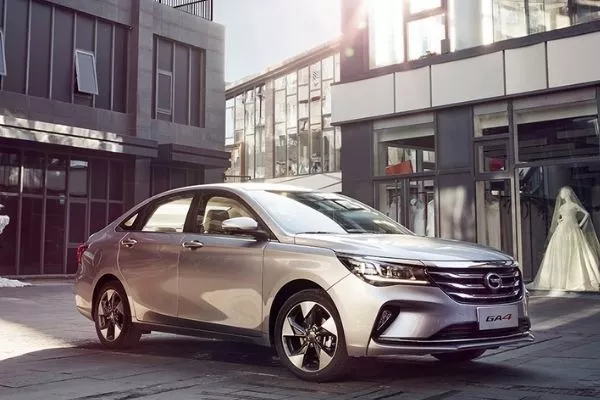 The GAC GA4 Compact Sedan A GAC GA4 on the road