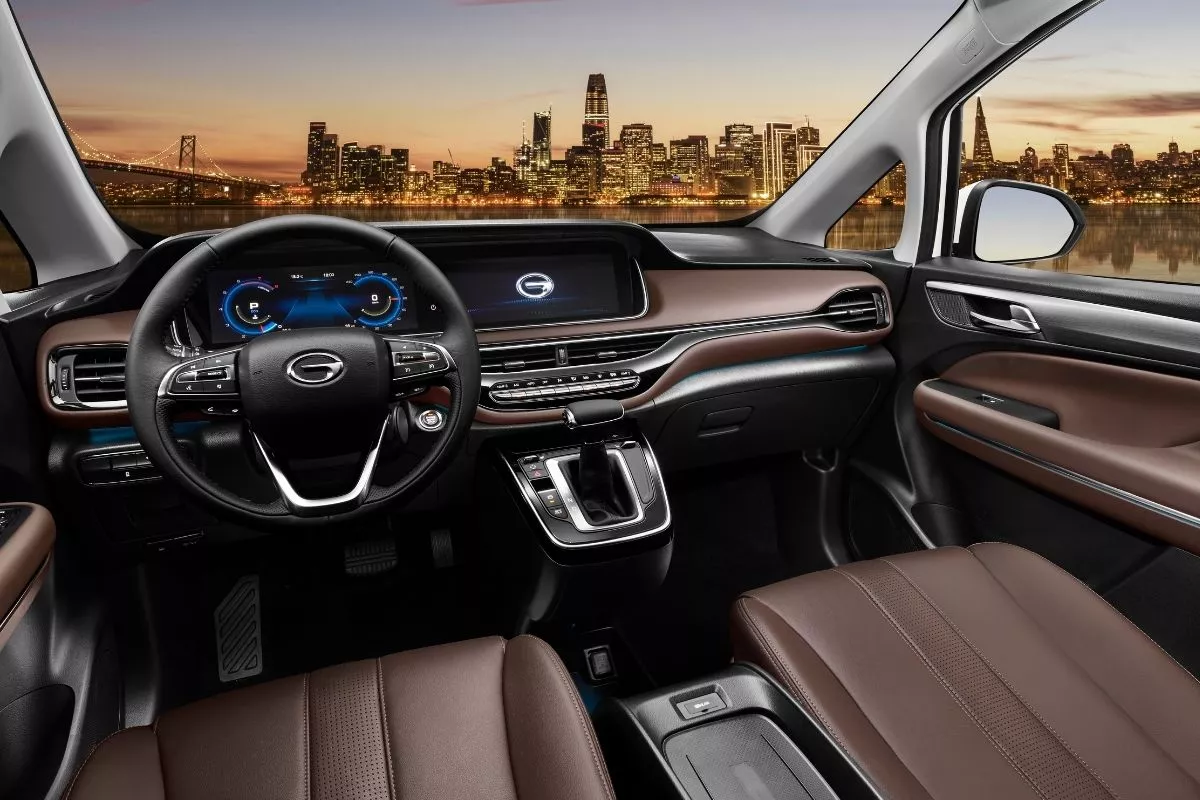 Two digital screens add a modern appeal GAC GN6 infotainment screen