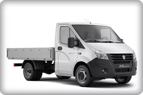 A GAZ truck angular front