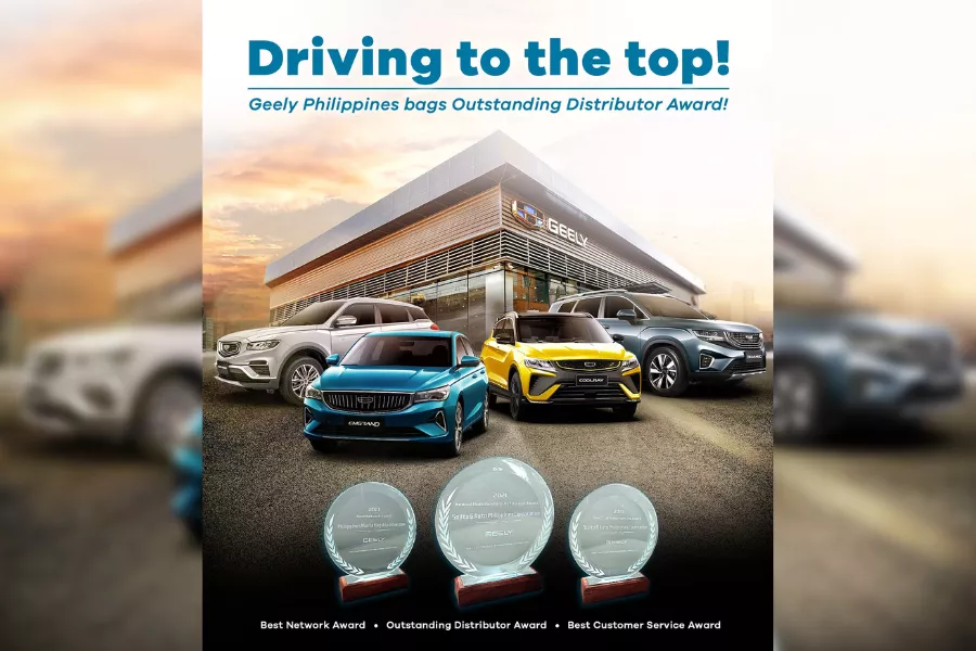 Geely Philippines wins the Outstanding Distributor Award