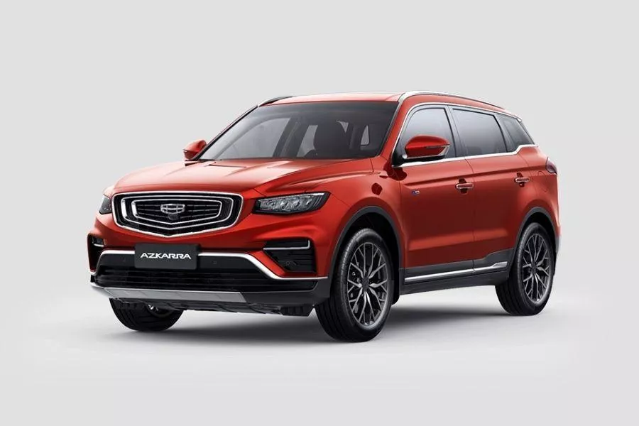 Geely Azkarra in red front view