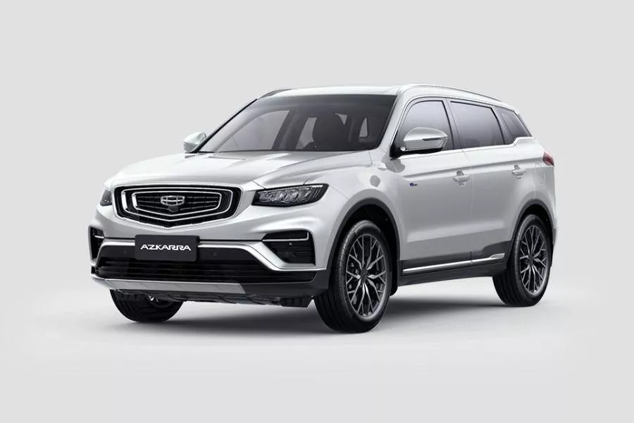 Geely Azkarra in white front view