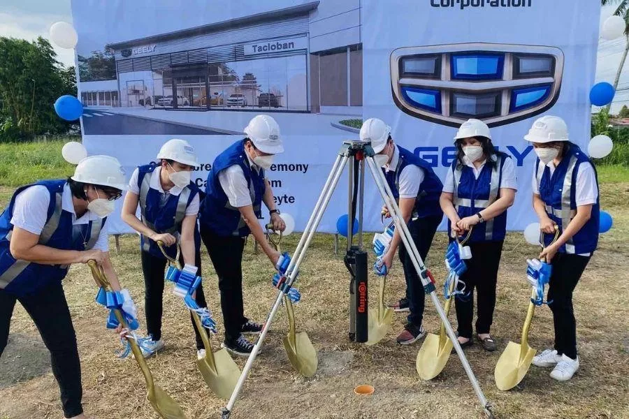 Geely groundbreaking ceremony in Palo, Leyte