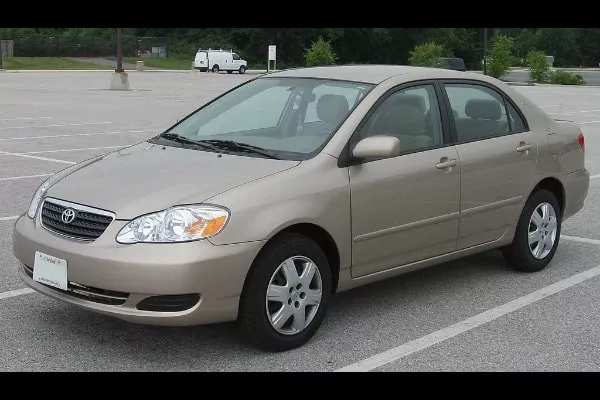 Actor Brad Pitt drove the ninth-generation Corolla in a TV commercial Gen 9 Toyota Corolla