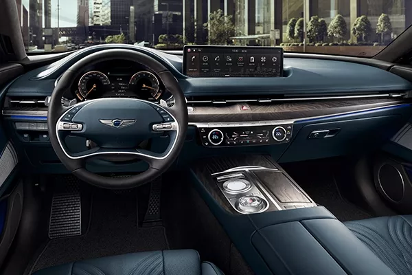 Interior view of the Genesis G80