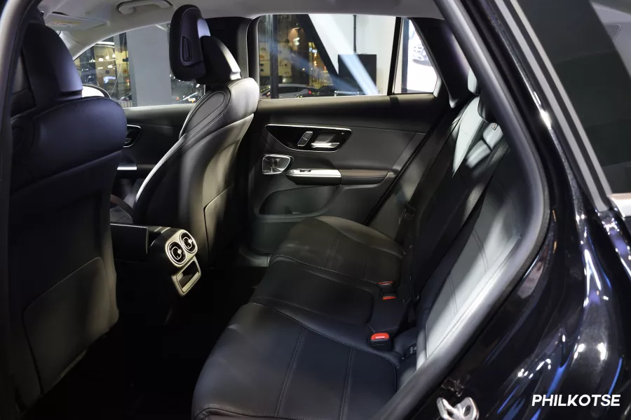 A picture of the GLC's second row seats