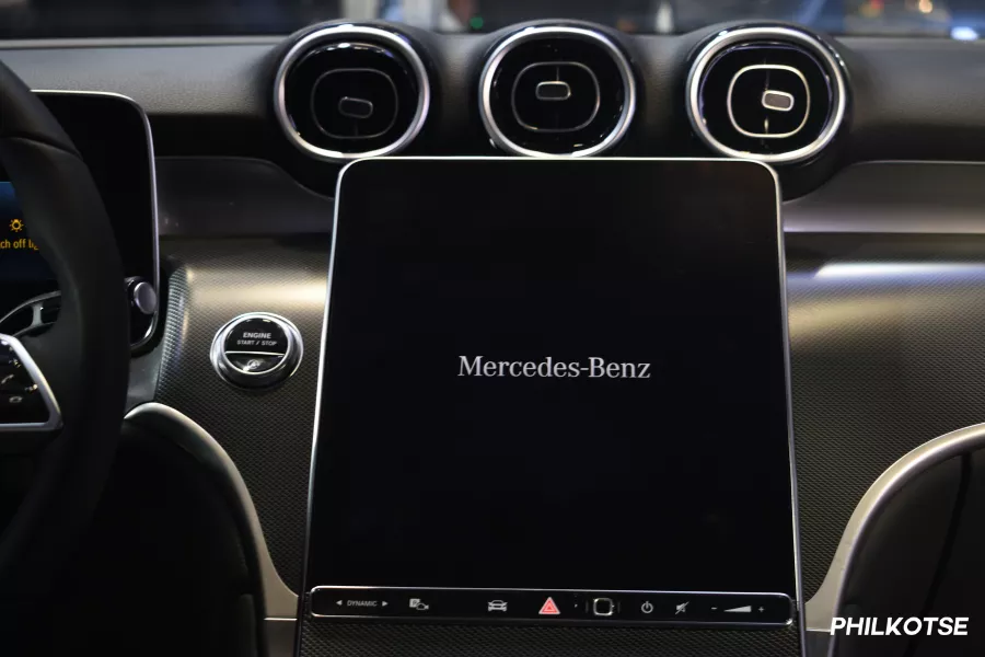 GLC's MBUX touchscreen